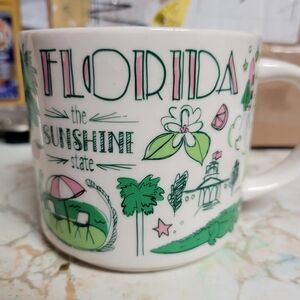 Starbucks Florida Mug - Green and Pink